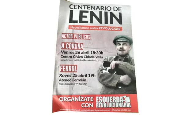El tejido asociativo de A Coruña rechaza el homenaje a Lenin